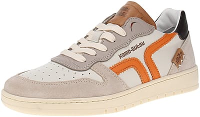 Kamo-Gutsu Campo-048 - Herenschoenen Sneaker - Beige-Arancio