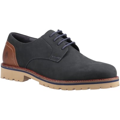 Hush Puppies Marcus Nubuck Heren Navy Veterschoenen