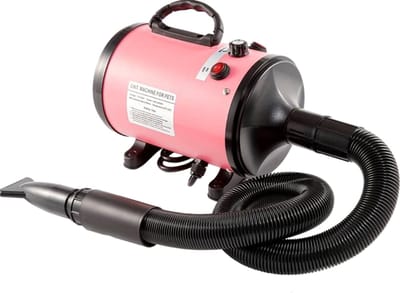 Nivard Hondenfohn - Hondenkam - Hondenborstel -Langhaar - Korthaar - Dog Brush - Haardroger Hond - Katten - Ontharing - Waterblazer - Roze
