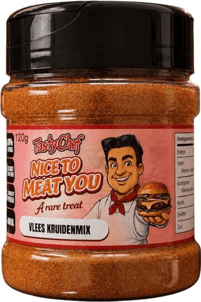 TastyChef Vleeskruiden Zoutvrij - NICE TO MEAT YOU - 120 g