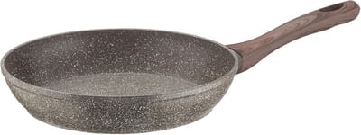 Antiaanbak Aluminium Pan met Steenlook - Geschikt voor Inductie, 20 cm