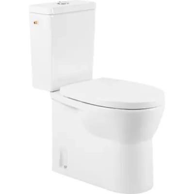 Aquavive Cormor Duoblok Toilet Met Randloze Toiletpot - Wit