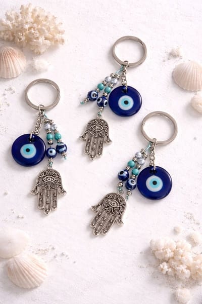 Afecto boze oog - set van 3 sleutelhangers - Amulet - Talisman - Hanger - Sieraad - Bescherming - Geluk - Boze oog - evil eye
