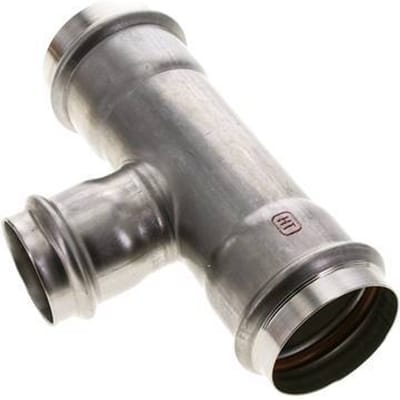 Tee Press Fitting - 42mm & 54mm Persmof - RVS