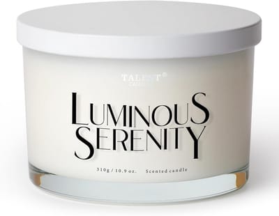 Geurkaars 100% Natuurlijke Sojawas met 3 Lonten - Bergamot en Jasmijn Musk - Aromatherapie en Cadeaus voor Mannen en Vrouwen