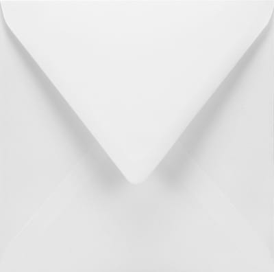 Gladde witte enveloppen vierkant K4-155 - 155 x 155 mm - 25 stuks - NK natgelijmde - 120 gram - Z-Bond - Netuno