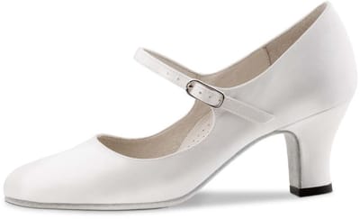 Werner Kern Ashley Dansschoenen Dames Wit Satijn - Bruidsschoenen - Suede zool - Bridal - Dichte dansschoen - Werner Kern Bridal - 40 2/3