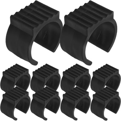 20 Stuks Antislip U-Vormige Hangmatstandaard Pootdoppen - Kunststof Meubelglijders voor Vloerbescherming in Woonkamer, Tuin en Sportschool met Buisdiameter van 38-42 mm