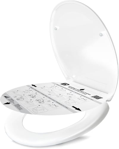DomuSPA WC bril - met Soft-Close Mechanisme - Antibacteriële Toiletbril - Quick Release Functie - Ovale WC bril