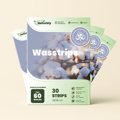 Naturbly Wasstrips Cotton Kiss - 30 strips voor 60 wassen - Past in de brievenbus