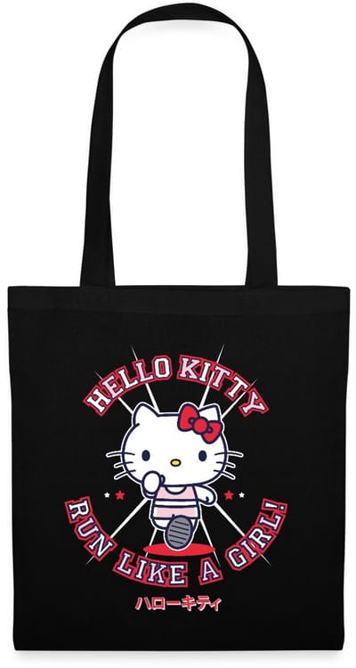 Hello Kitty Run Like A Girl Tas Van Stof Schoudertas