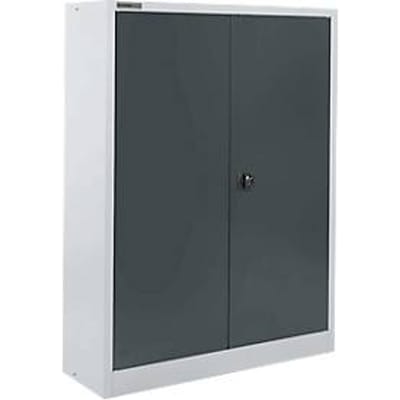 Schäfer Shop Select Materiaalkast MSI 16412i - B 1200 x D 400 x H 1535 mm - 3 etages - staal - witaluminium/antracietgrijs