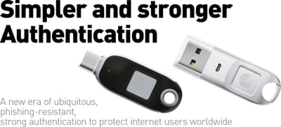 Feitian BioPass K27 FIDO2 U2F USB A Fingerprint Security Key voor 2FA