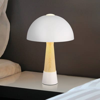 Globo - tafellamp - PAULIN - beige - metaal - Ø 25cm - E27 - 51570122