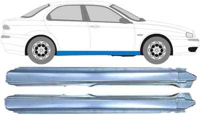 Volledige dorpel voor Alfa Romeo 156 1997-2005 / Links + Rechts / Set