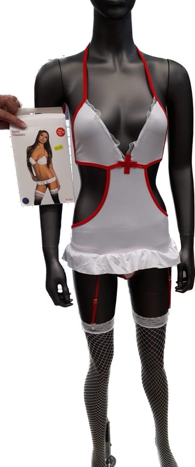 Body Pleasure TL03 Verpleegster-Stijl Outfit – One Size – Cadeaubox