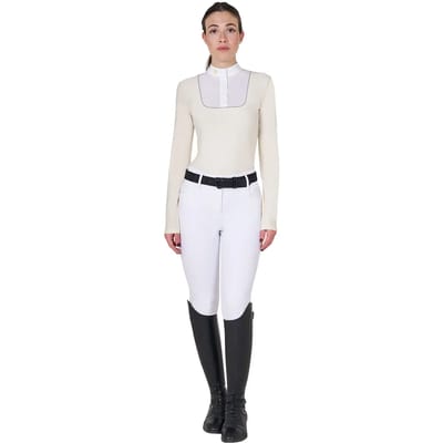 Damespolo met lange mouwen Equestro