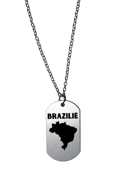Akyol - brazilië ketting - Piloot - brazilië cadeau - beste land - leuk cadeau voor je vriend om te geven