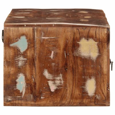 vidaXL - Tv-meubel - wandmontage - 100x32x25 - cm - massief - gerecycled - hout