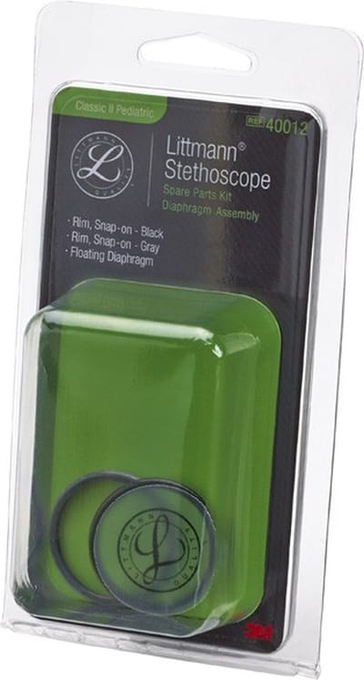 Littmann Classic III and Cardiology IV onderdelenkit, Zwart - 40016