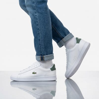 Lace-Up Rubber Sole Polyester Sneakers - Green