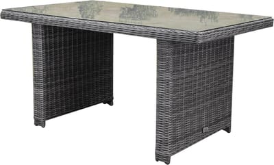 Ibiza XL lounge-diningtafel 140x80xH70 cm antraciet