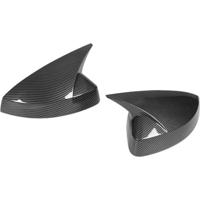 1 Paar Side Deur Spiegelkap Achteruitkijkspiegel Behuizing Vervanging voor A3 S3 8V RS3 2013‑2019 Koolstofvezel Stijl black