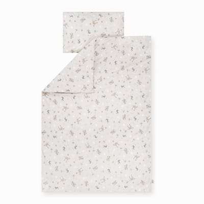 Julius Zöllner kinderbeddengoed jersey - Savanne beige, maat 100x135 + 40x60 cm