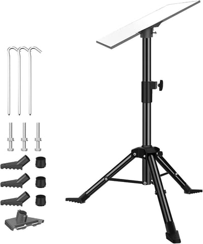Draagbare Tripod Stand voor Satellietontvangers, Verstelbare Steun met Telecopische Stang en Buiskoppeling voor Kamperen en RV Reizen, Geschikt voor Gen 3 Modellen