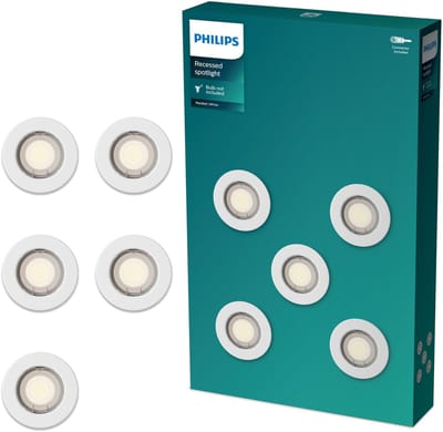 Philips Peridot inbouwspot - GU10 fitting - Wit - Rond - Vaste kop - 5-pack