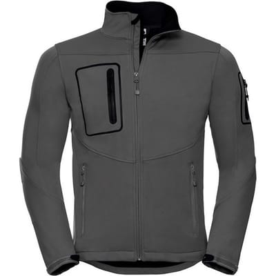 Russell Heren Sport Zachte Shell Jas (Titanium)