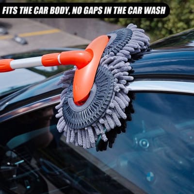 Auto Verstelbare Wasmachine Mop Schuim Wassen Eenvoudige Reiniging Waterabsorptie Borstel Voorruit Dak Glazenwassen Onderhoud Schoonmaak Mop Handvat Set Voor Auto Verzorging Krachtige Home Auto Wassen Anti Kras schuimende functie Accessoire
