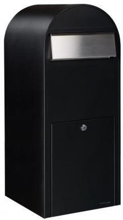 Brievenbus Bobi Jumbo Zwart Structuur / RVS Klep