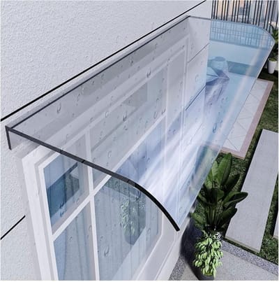 Doorzichtige deurluifel, buitenluifel Voordeurluifel, Onzichtbare regenhoes, for voordeur Veranda Patio Dakraamluifel, UV-regen Sneeuwbescherming, Luifelluifel (Size : 50 * 200cm/19.6 * 78.7in)