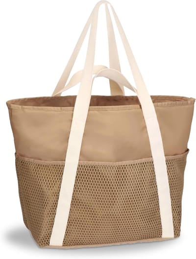 Grote Dames Shopper Waterdichte Strandtas met Rits voor Dagelijks Gebruik, Winkelen en Reizen