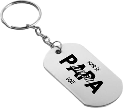 Akyol - voor de liefste papa ooit sleutelhanger - Papa - familie - cadeau - 54 x 29mm