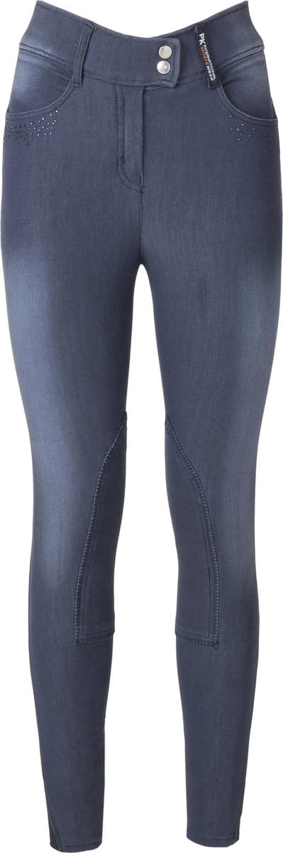 PK International Sportswear - Breeches - Liberty Knee Grip - Blue Jeans - XS