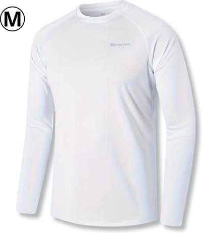 Livano Rash Guard - Surf Shirt - Zwemkleding - UV Beschermende Kleding - Voor Zwemmen - Surfen - Duiken - Wit - Maat M