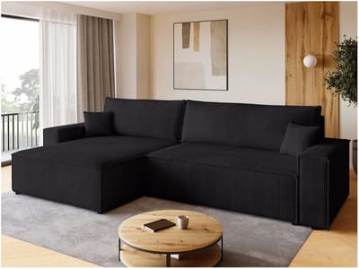 Hoekbank L-vorm Nolio XL – Luxe Chenille met 3D-Effect – 4-zits – 315x250 cm – roze – Bellavero