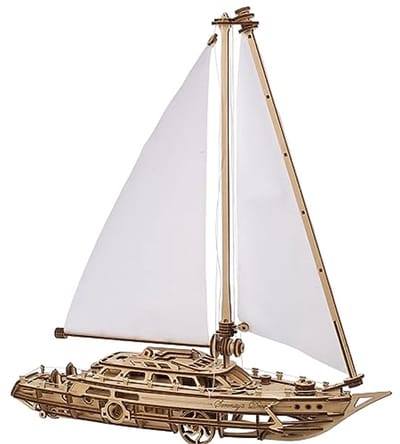 Modelzeilboot Bouwen - Houten 3D Puzzels voor Volwassenen - DIY Model Kits voor Schepen