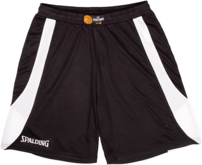 Spalding Jam Basketbalshort Kinderen - Zwart / Wit | Maat: 140
