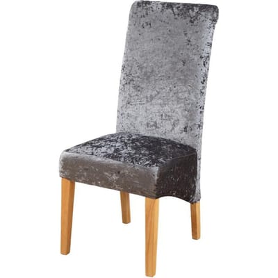 Hoge rugleuning XL-formaat stoelhoes Gouden glanzende fluwelen stretch stoelhoezen voor eetkamer Bruiloft banket Spandex Home Decor Case Medium(48-55cm)