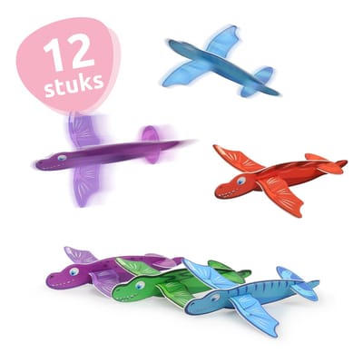 Isa's Friends® - Uitdeelcadeaus Vliegende Dino's - 12 stuks - Traktatie
