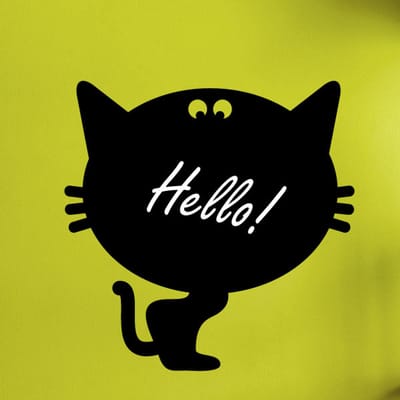 Schoolbordsticker - uitwisbare zelfklevende muurstickers - CAT I - 35x35cm