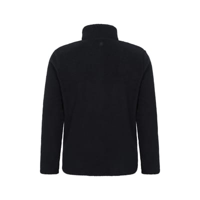Mountain Warehouse Heren Ted Borg Half Zip Fleece Top (Zwart)