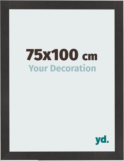 Your Decoration - Fotolijst 75x100 cm - MDF - Zwart Mat - Bologna