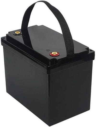 Batterijbehuizing - Opbergdoos Accu - Doe-het-zelf Zonne-energie - Robuuste Duurzame Constructie - 12V 70Ah - Zwart
