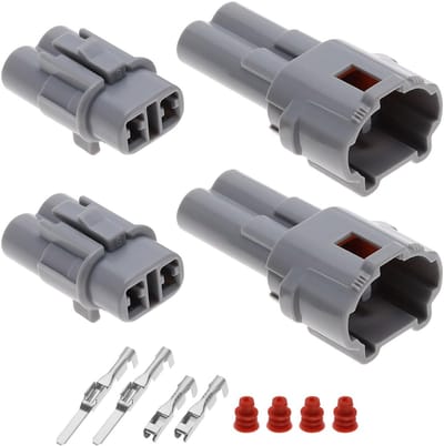 Store_7 - Motorfiets Connector Kit - 2-pins Waterdicht - Geschikt voor Yamaha en Triumph - Inclusief Male en Female Connectors - Perfect voor Motoren