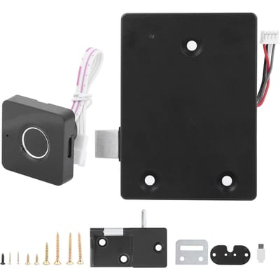 Serrure biométrique intelligente à empreintes digitales, déverrouillage rapide, chargement USB, pour armoire de rangement, tiroir, casier gray