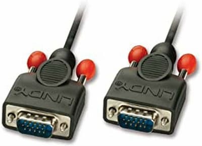 LINDY 31443 VGA-kabel VGA Aansluitkabel VGA-stekker 15-polig, VGA-stekker 15-polig 5.00 m Zwart